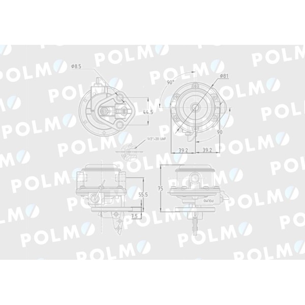 Pompa zasilająca 4222104M91 POLMO 2641338P | Exvi