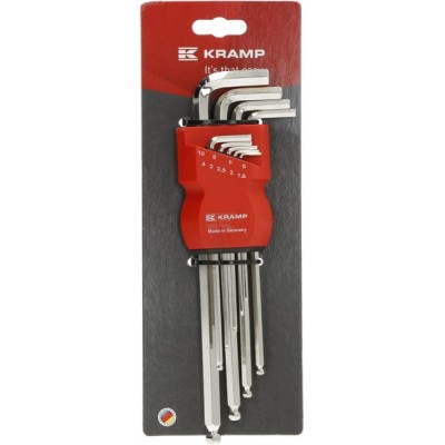 Zestaw kluczy imbusowych 1.5-10 mm 9 1809010055KR | Exvi