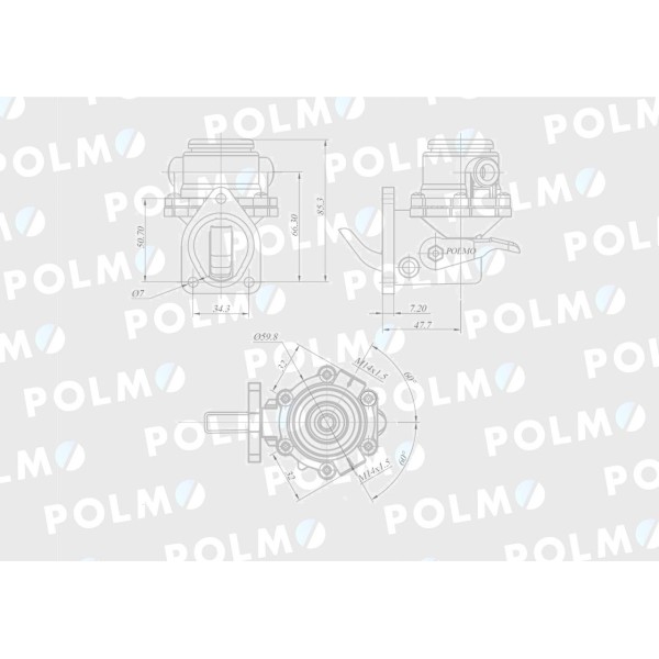 Pompa zasilająca 140100080709. 130100080733 1301000P | Exvi
