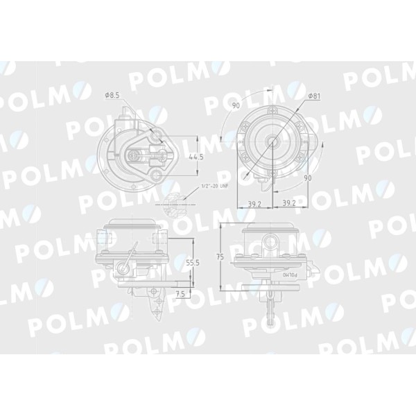 Pompa zasilająca 25061585 25066388 POLMO 25/06-154/2 | Exvi