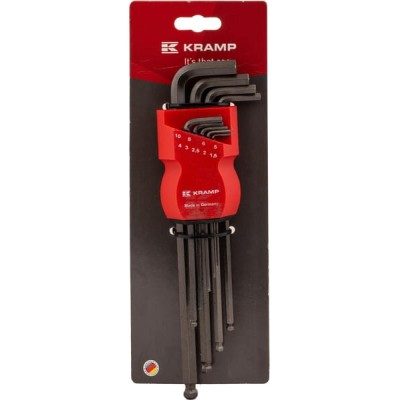 Zestaw kluczy imbusowych 1.5-10 mm 9 1809010050KR | Exvi