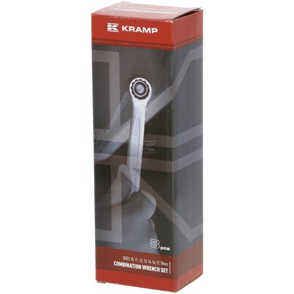 Zestaw kluczy płasko-oczkowych, 8 ele. 1802025408KR | Exvi