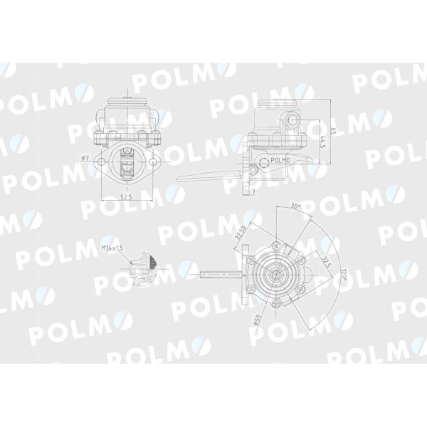 Pompa zasilająca 3055375R93 POLMO 3055375R92P | Exvi