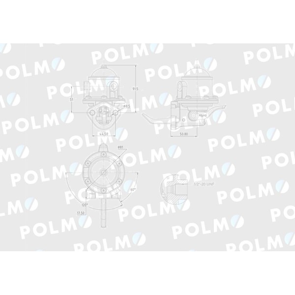 Pompa zasilająca 3637309M91 POLMO ULPK0007P | Exvi