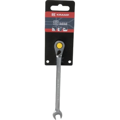 Klucz płasko-oczkowy z grzechotką, 8 1802030008KR | Exvi