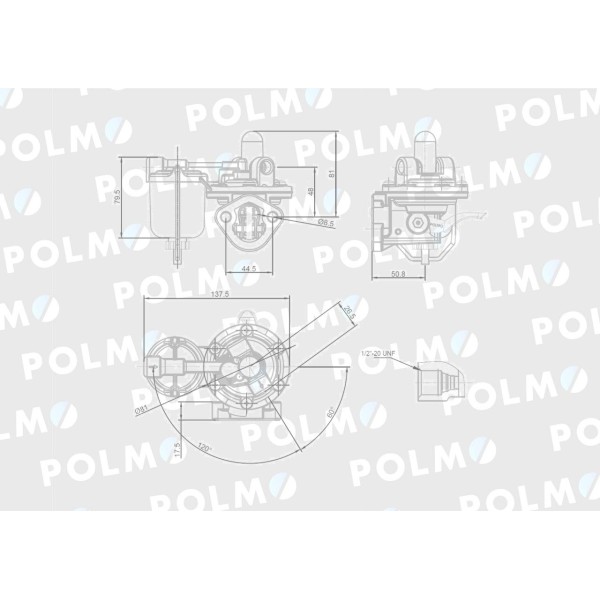 Pompa zasilająca 3637338M91 POLMO 4222452M91P | Exvi