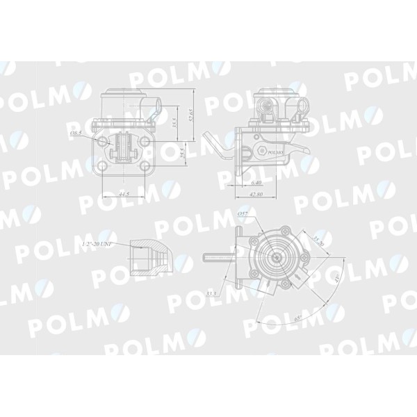Pompa zasilająca 3639696M91 POLMO U5LPK005P | Exvi