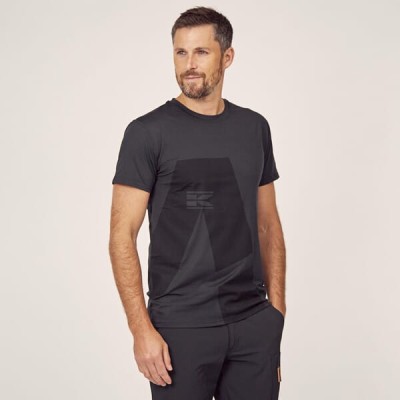 Koszulka T-shirt, męski, czarny KW506802201046 | Exvi