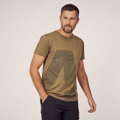 Koszulka T-shirt, męski, oliwkowy KW506802202046 | Exvi