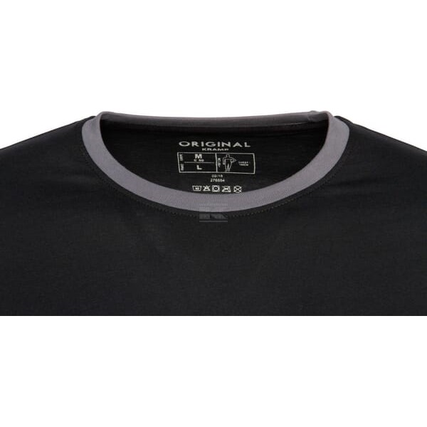 Koszulka T-shirt, czarno/szara KW106830089046 | Exvi