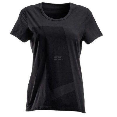 Koszulka T-shirt, damska, czarna KW507302201034 | Exvi