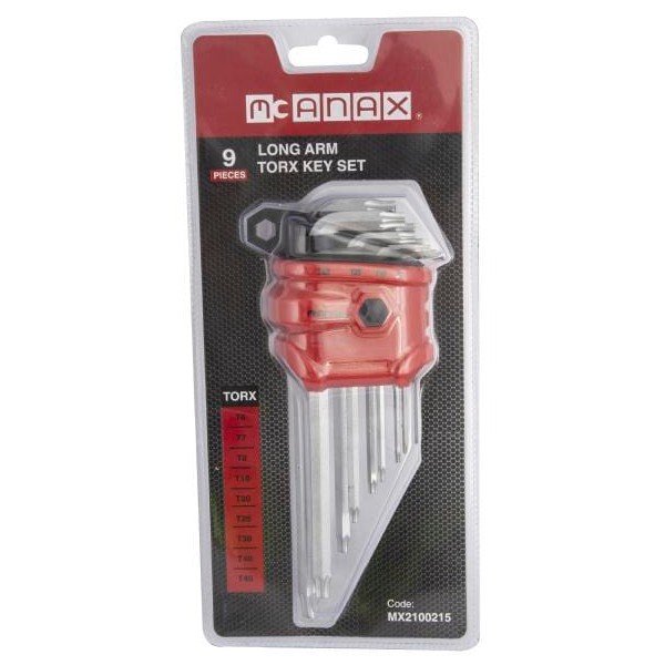 Zestaw kluczy Torx 9 szt. MX2100215 | Exvi
