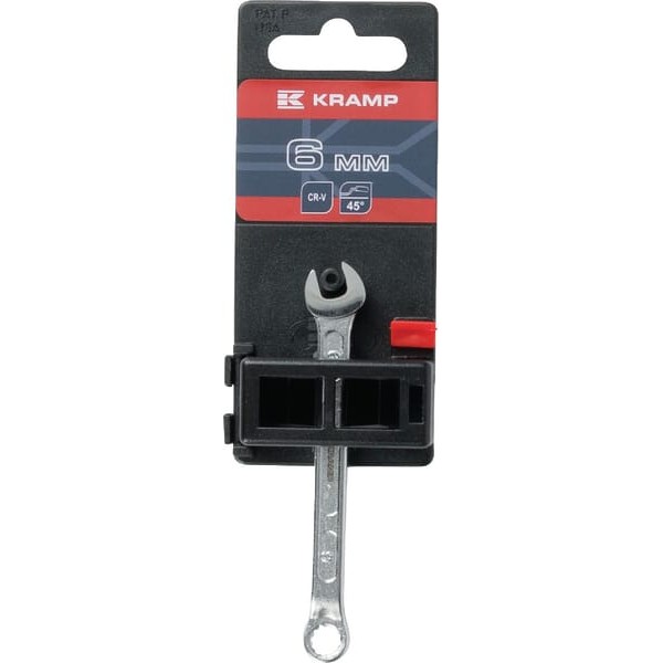 Klucz płasko-oczkowy, 6 mm, Kramp 1802020006KR | Exvi