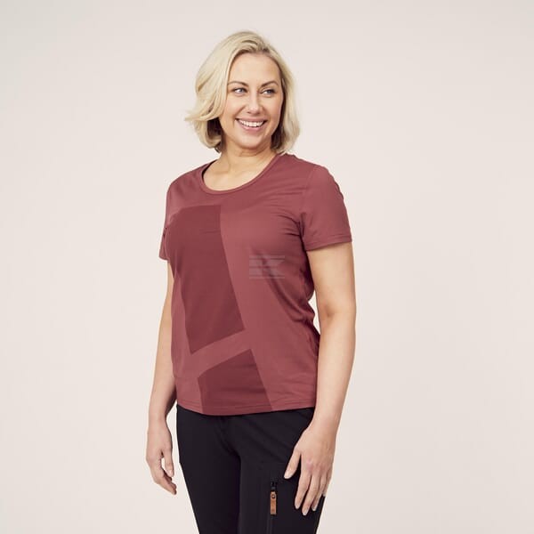 Koszulka T-shirt, damska, czerwona KW507302212036 | Exvi