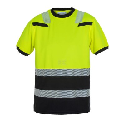 Koszulka T-shirt Hi-vis, żółty/czarny Tulsa 040465YBS | Exvi