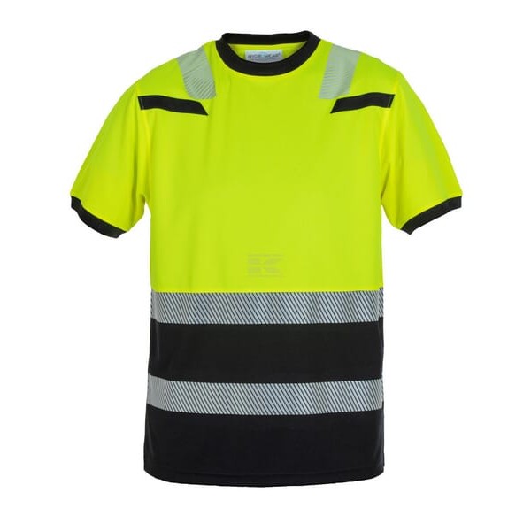 Koszulka T-shirt Hi-vis, żółty/czarny Tulsa 040465YBS | Exvi