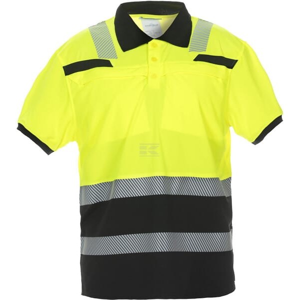 Koszulka polo, krótki rękaw, żółto/czarna 040445YBS | Exvi