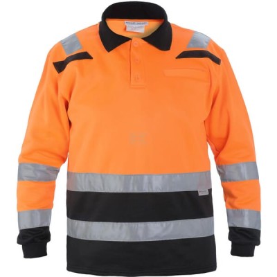 Bluza polo, roz. M/40, długi rękaw 040470OBM | Exvi