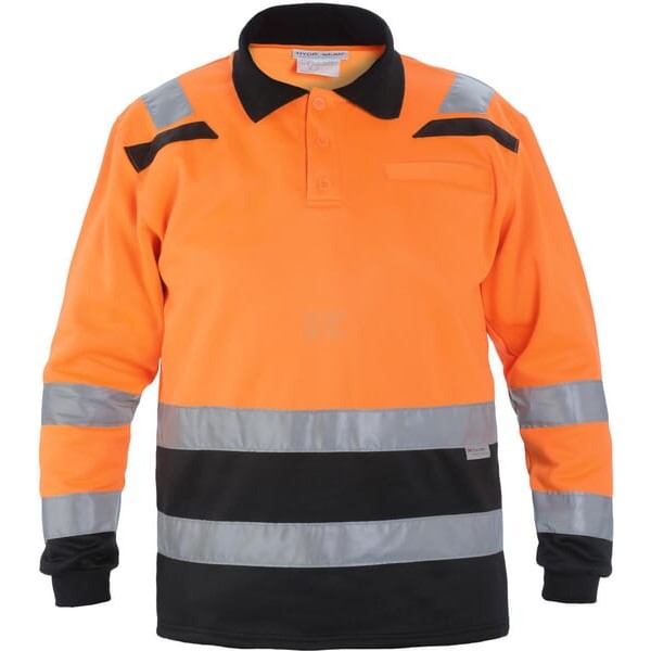 Bluza polo, roz. M/40, długi rękaw 040470OBM | Exvi