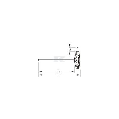 Klucz imbusowy metryczny z uchwytem 2K-T SLDT214225 | Exvi