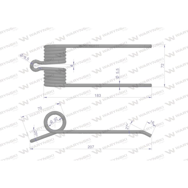 Palec podbieracza zastosowanie Hesston 701700111 | Exvi