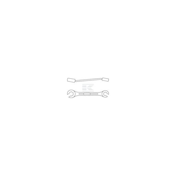 Klucz oczkowy otwarty, 10x12 mm, Gedore 4001012GED | Exvi