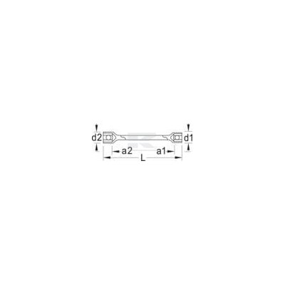 Przetyczka do pokrętła Gedore, 18x630 mm SL27D | Exvi