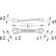 Klucz oczkowy otwarty, 19x22 mm, Gedore SL4001922 | Exvi