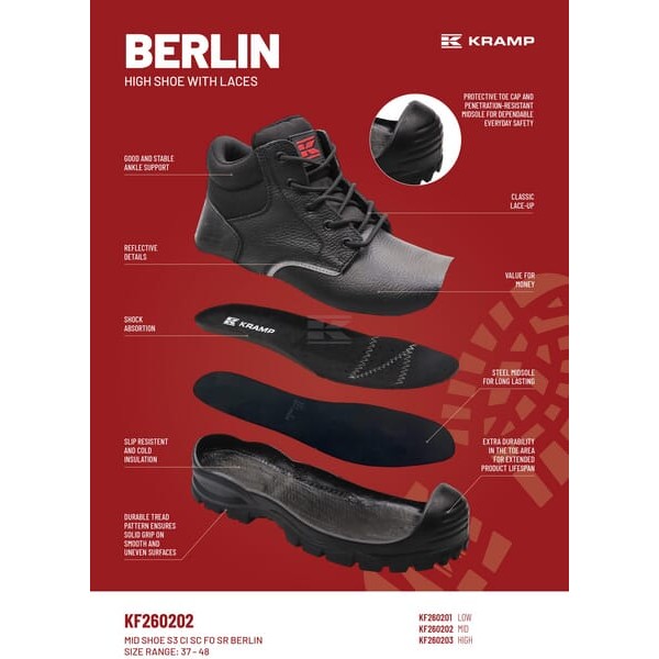 Trzewiki Berlin S3 KF26020237 | Exvi