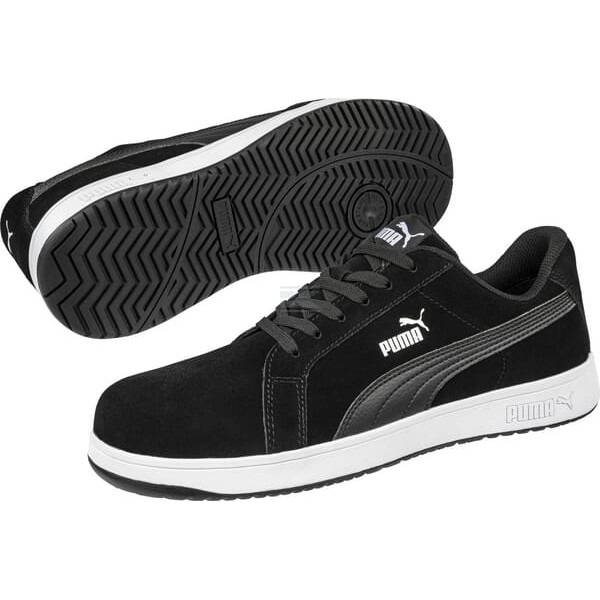Półbuty Iconic Suede czarne 64001040 | Exvi