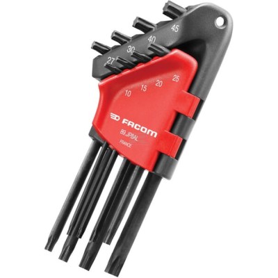 Zestaw 8 kluczy imbusowych do śrub Torx 89JP8AL | Exvi