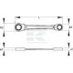 Klucz oczkowy z grzechotką 10x13 mm 4R1013GED | Exvi