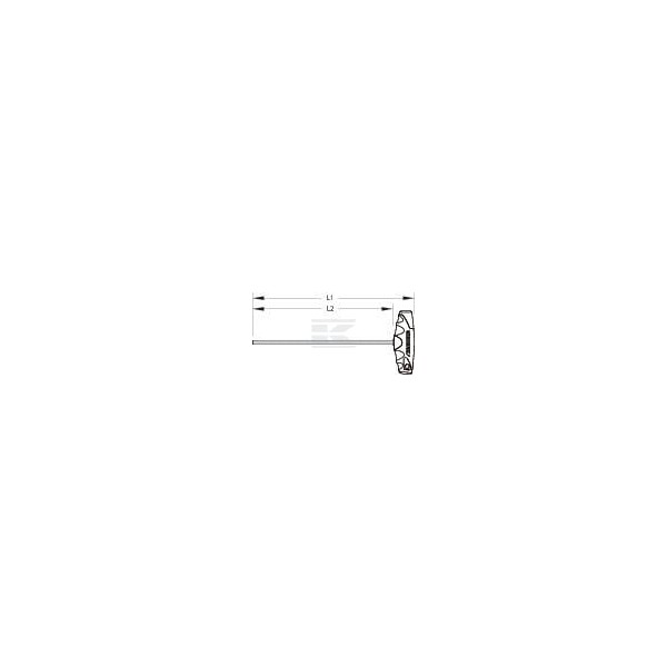 Klucz imbusowy metryczny z uchwytem 2K-T SL2142T6 | Exvi