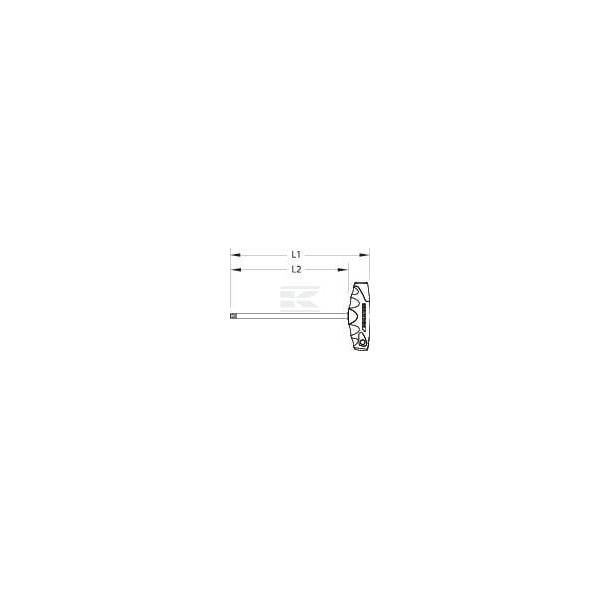 Wkrętak imbusowy Torx® z uchwytem 2K-T SL2142TXT30 | Exvi
