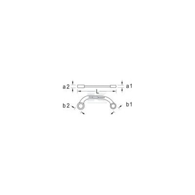 Klucz oczkowy wygięty, 11x13 mm, Gedore SL3041113 | Exvi