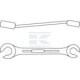 Klucz oczkowy otwarty, 17x19 mm, Gedore SL4001719 | Exvi