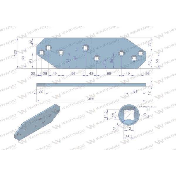 Płoza krótka lewa 3401861 zastosowanie WS2V Lemken | Exvi