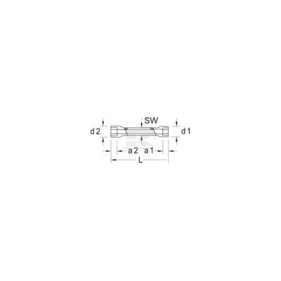 Klucz nasadowy rurkowy, 24x27 mm, Gedore SL6262427 | Exvi