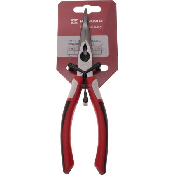Szczypce wydłużone wygięte 200 mm 1812017200KR | Exvi