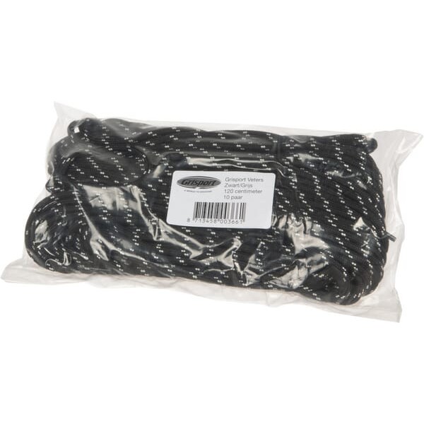 Sznurowadła czarno/szare 120 cm (10 par) 24MF | Exvi
