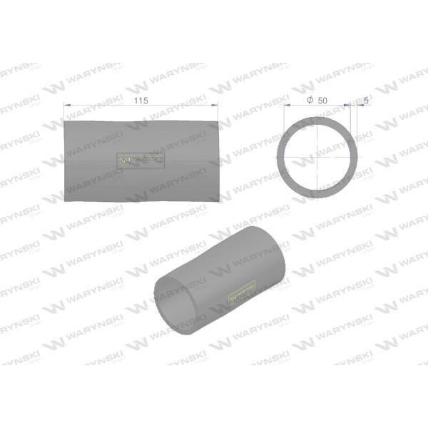 Przewód chłodnicy dolny 3057428R1 Waryński 3057428R1W | Exvi