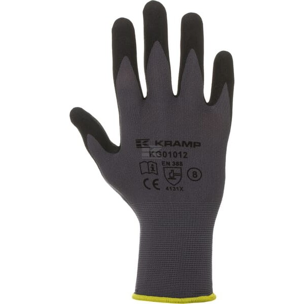 Rękawice robocze, szare Nylon 13G KG0101206 | Exvi