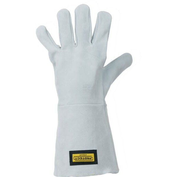 Rękawice robocze z szarej skóry, Protect KG0800208 | Exvi