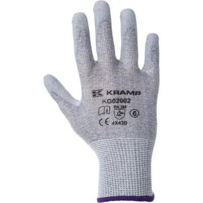 Rękawice odporne na przecięcie, szare KG0200206 | Exvi
