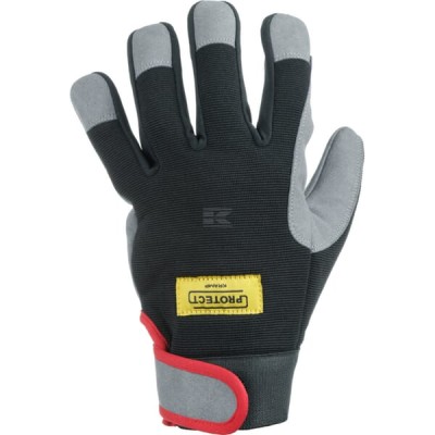 Rękawice robocze, czarno/szare KG0400206 | Exvi