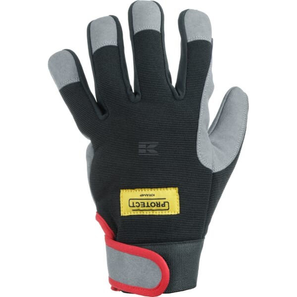 Rękawice robocze, czarno/szare KG0400206 | Exvi