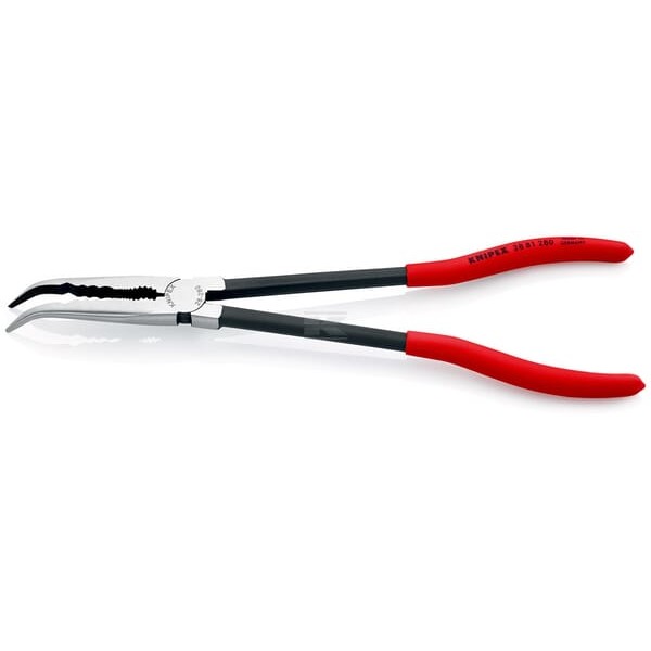 Szczypce płaskie montażowe, wygięte 280 mm TA2881280 | Exvi