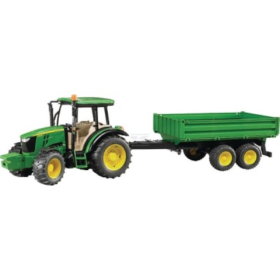 Ciągnik John Deere 5115M z przyczepą, Bruder U02108 | Exvi