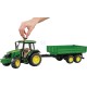 Ciągnik John Deere 5115M z przyczepą, Bruder U02108 | Exvi
