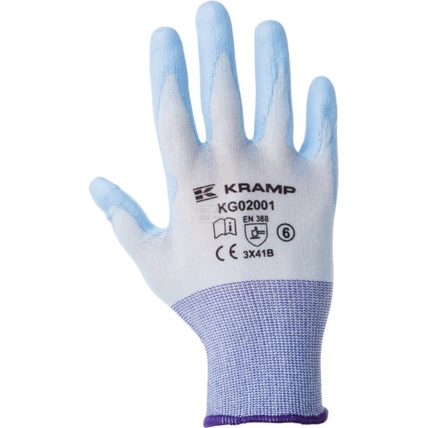 Rękawice robocze roz. 9/L niebieskie KG0200109 | Exvi